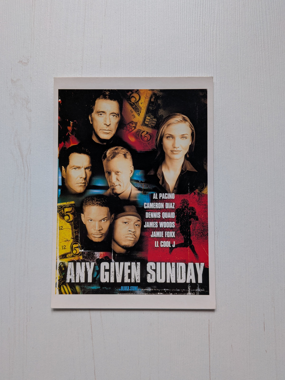 Any Given Sunday 1999 Movie Promo Postcard - Cinemascope Collection