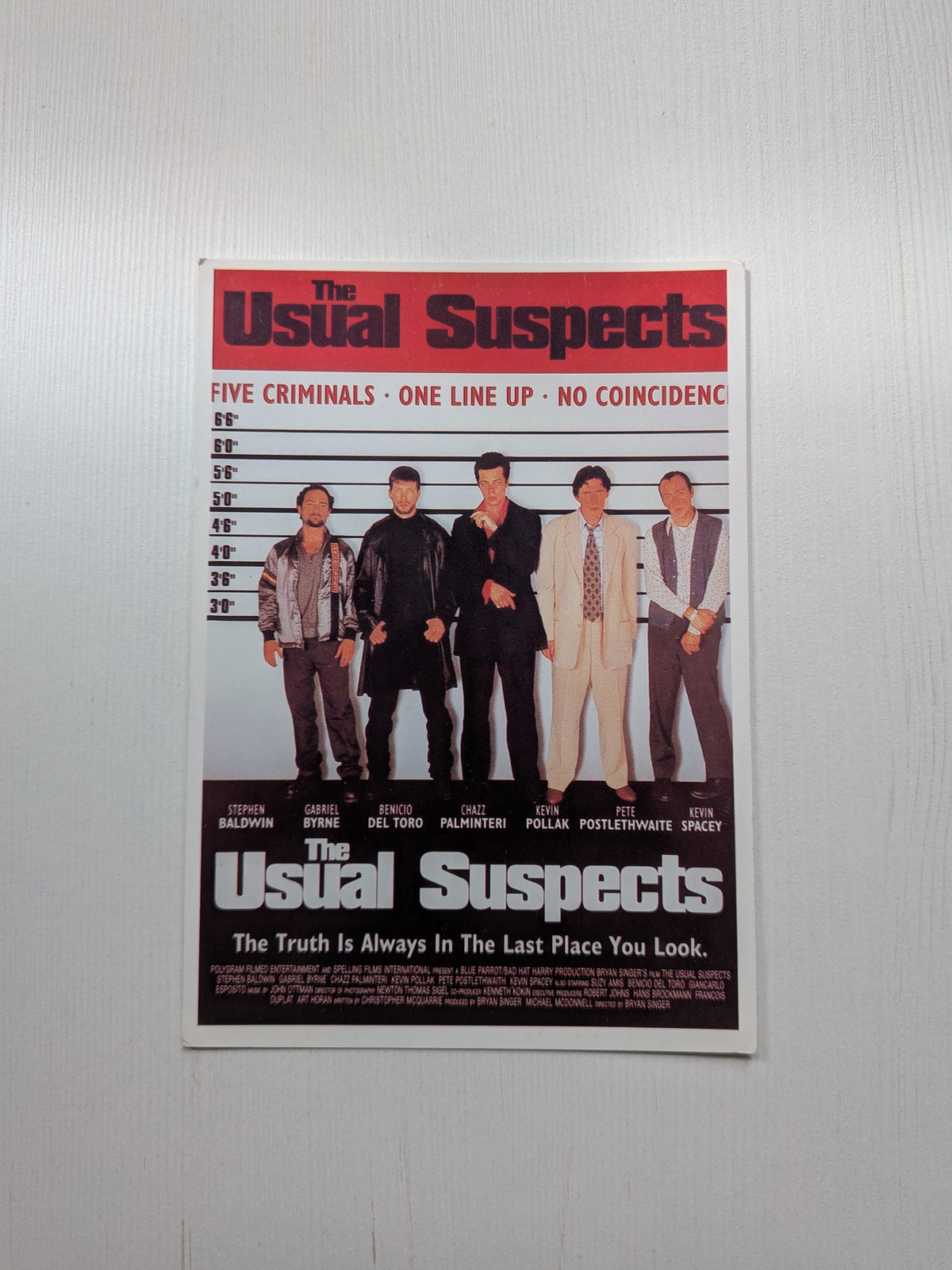 The Usual Suspects 1995 Movie Promo Postcard C111