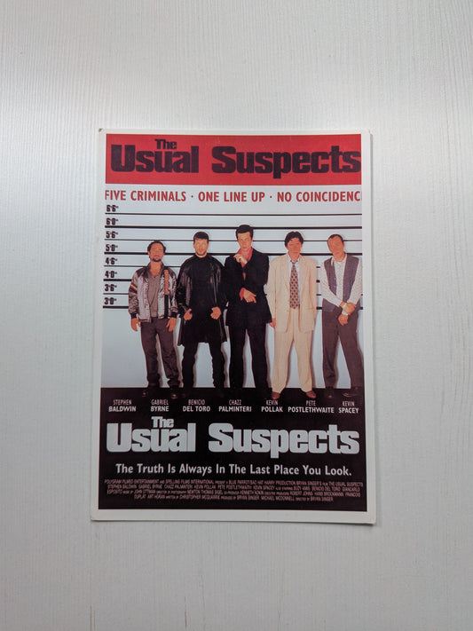 The Usual Suspects 1995 Movie Promo Postcard C111