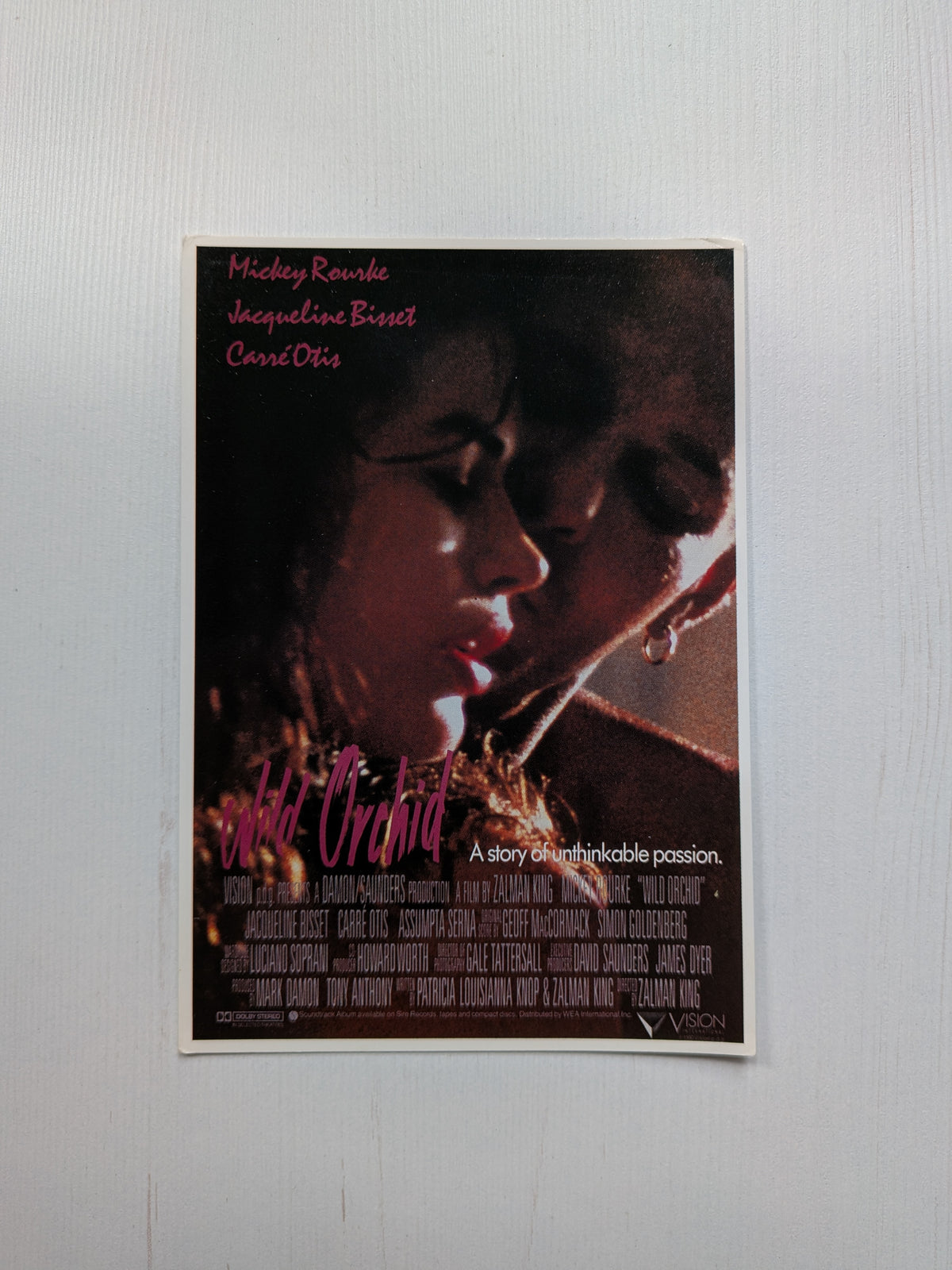 Wild Orchid 1989 Romantic Drama Movie Postcard
