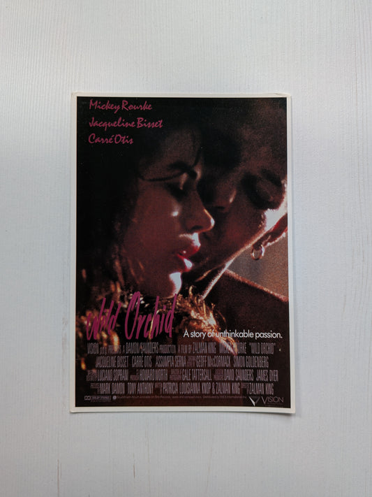 Wild Orchid 1989 Romantic Drama Movie Postcard