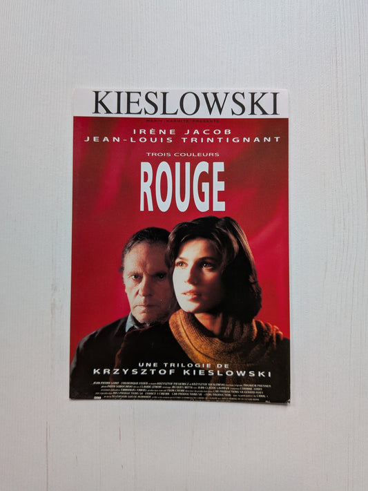 Three Colours: Red 1994 French/Polish Movie Promo Postcard