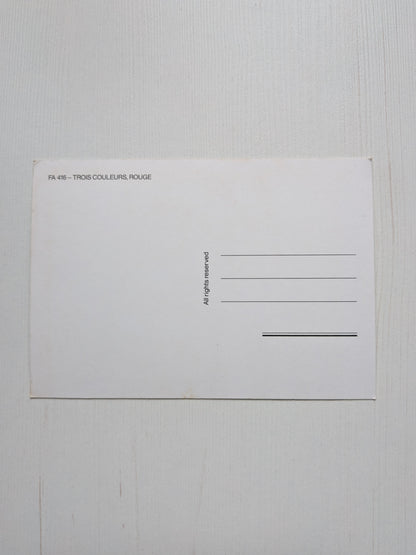 Three Colours: Red 1994 French/Polish Movie Promo Postcard