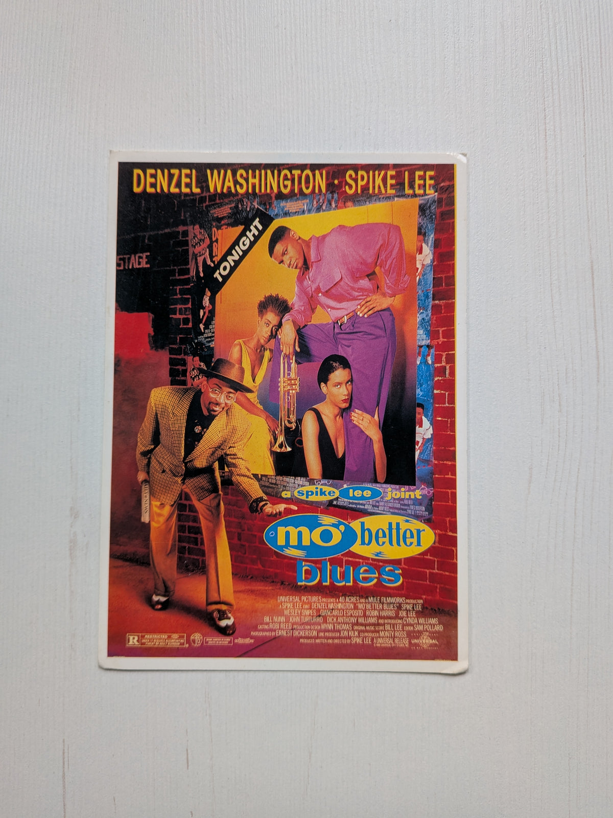 Mo' Better Blues 1990 Spike Lee Movie Postcard