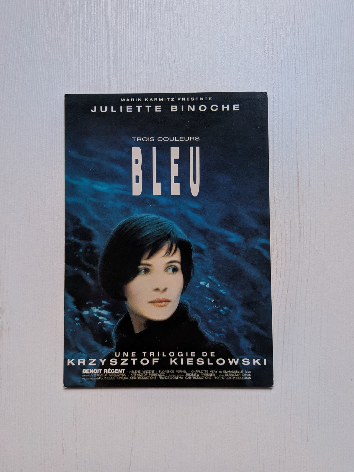 Three Colours: Blue 1993 French/Polish Movie Promo Postcard