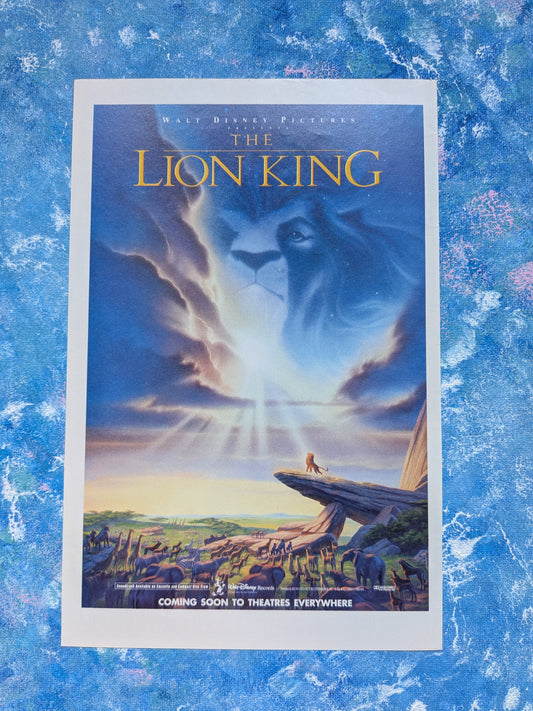 Vintage The Lion King 1994 Movie Theatrical Release Preview Advert - See Details