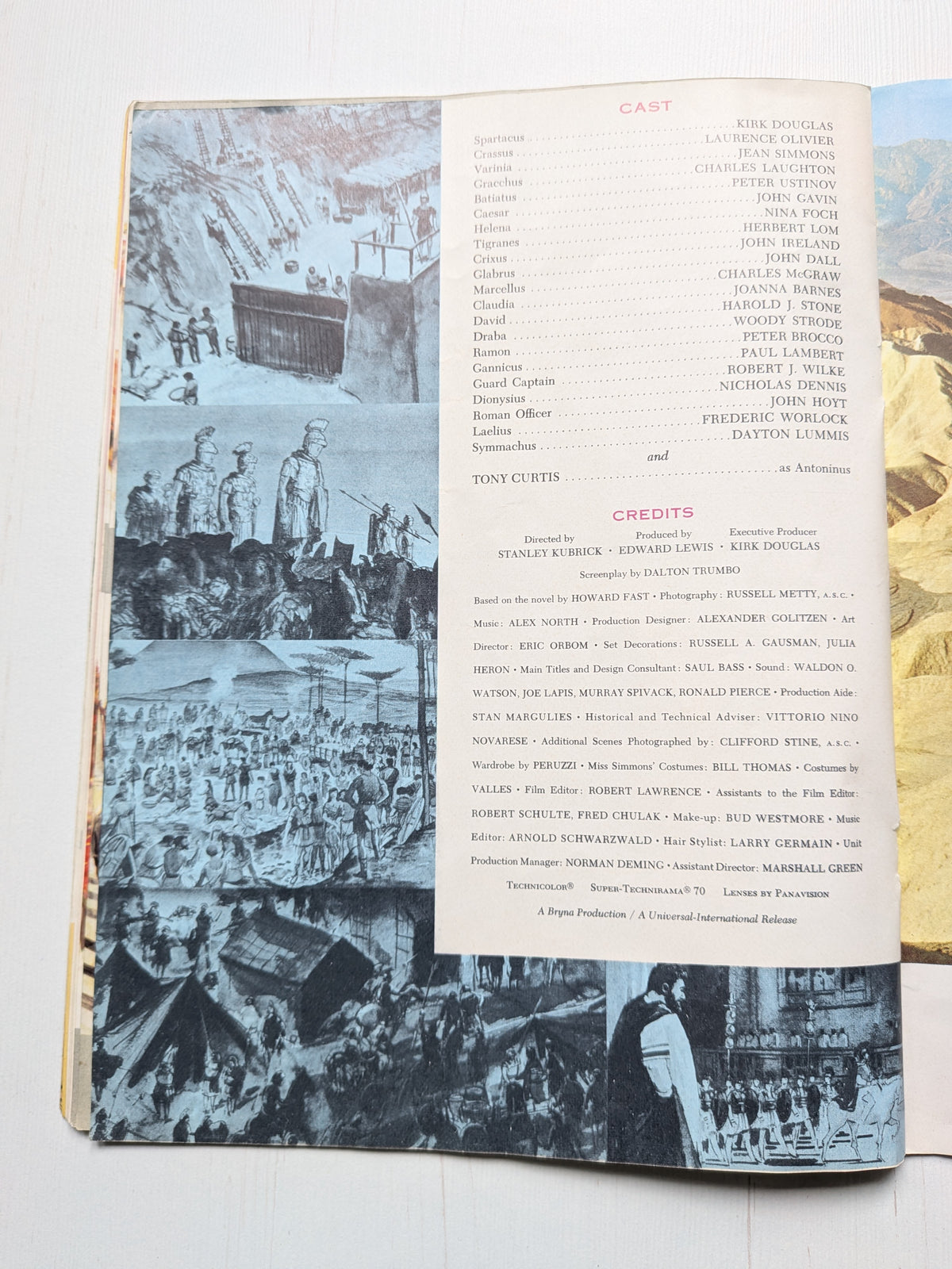 Spartacus: The Illustrated Story of The Motion Picture Brochure/Programme - 1960