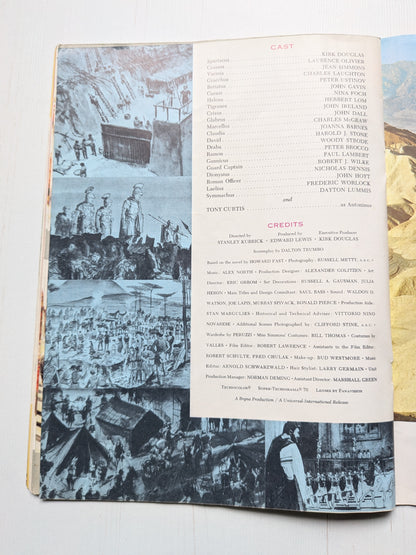 Spartacus: The Illustrated Story of The Motion Picture Brochure/Programme - 1960