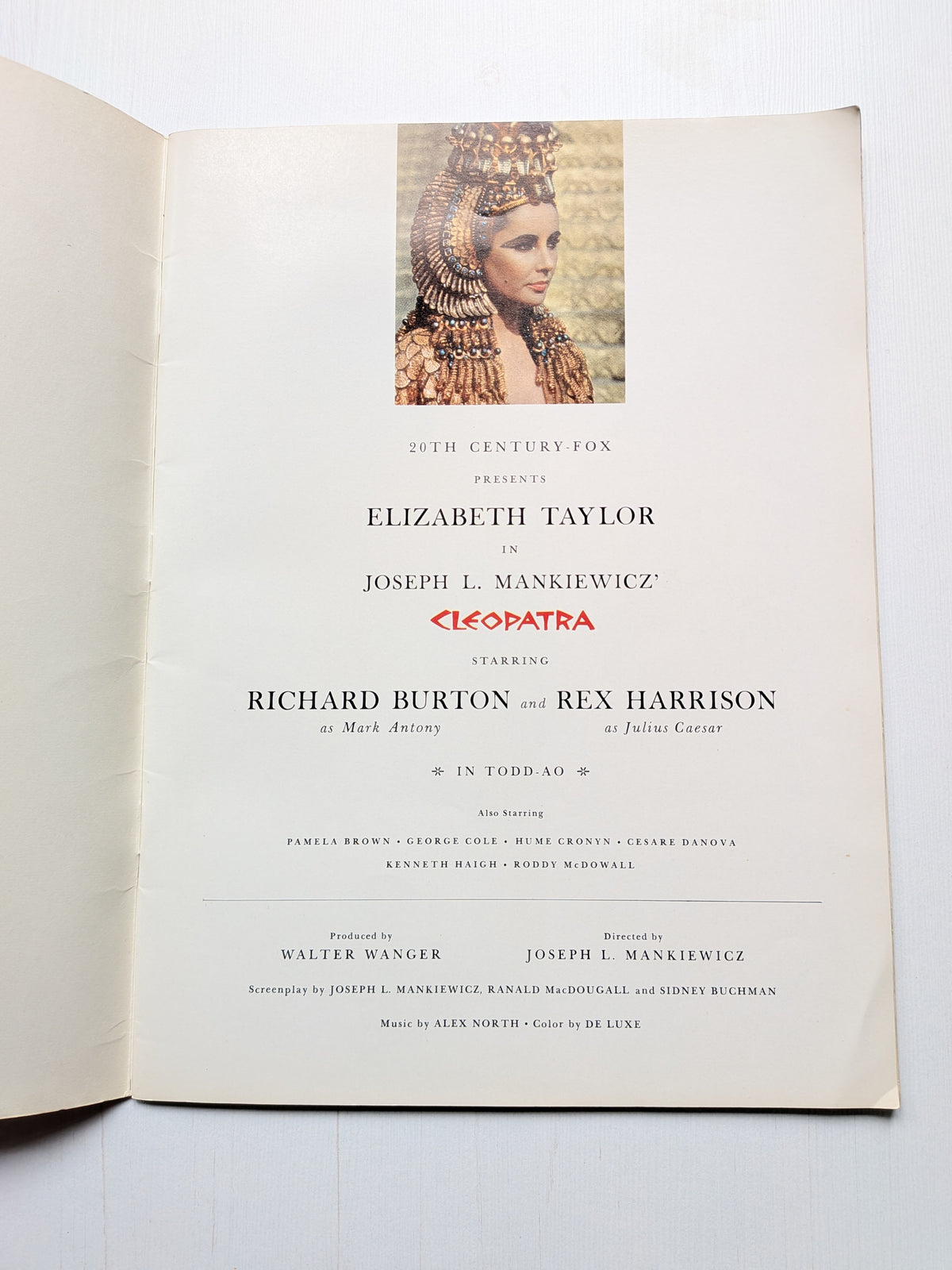 Cleopatra Elizabeth Taylor Movie Film Souvenir Programme - 1963