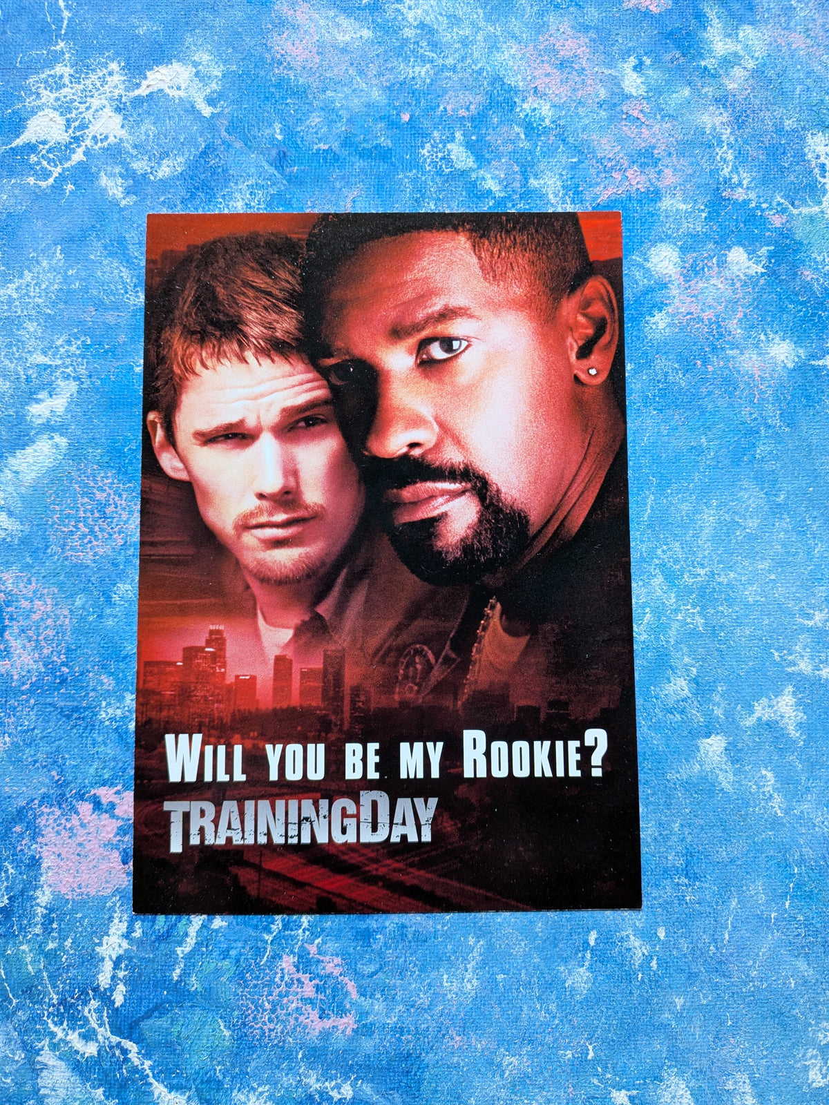 Training Day 2001 Denzel Washington/Ethan Hawke Movie Dutch Postcard