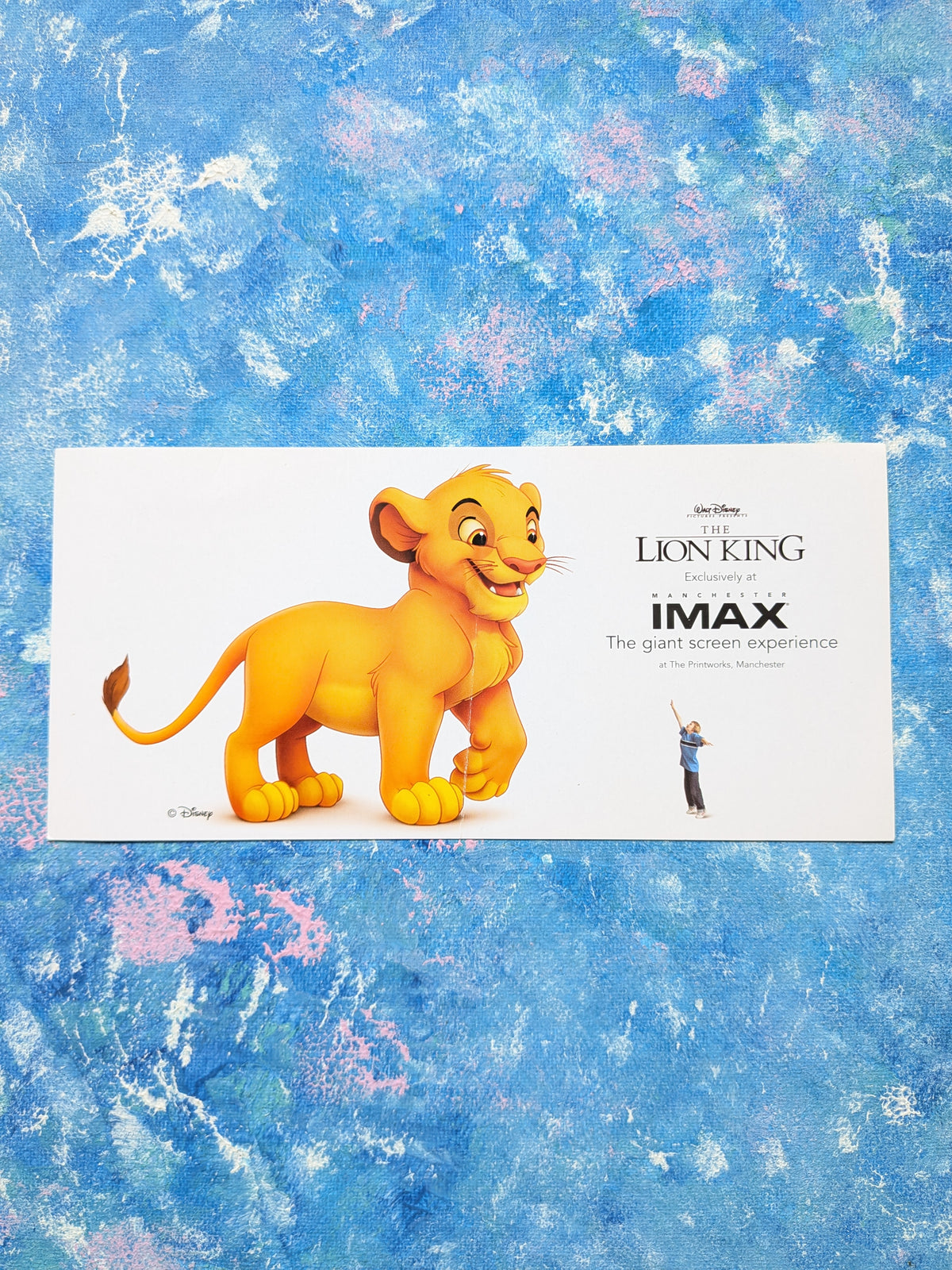 The Lion King Imax Cinema Screening Promo Flyer - Printworks Manchester
