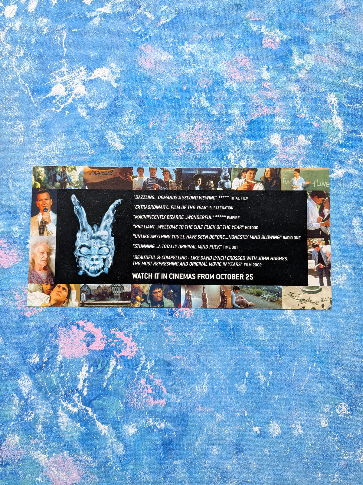 Rare Donnie Darko 2001 Movie UK Cinema Release Promotional Leaflet