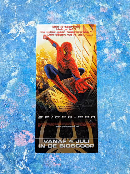 Spider-Man 2002 Movie Dutch Cinema Release Promotional Flyer