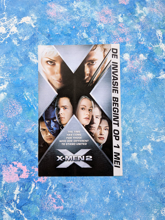 X-Men 2 2003 Movie Dutch Promotional Flyer - 20th Century Fox