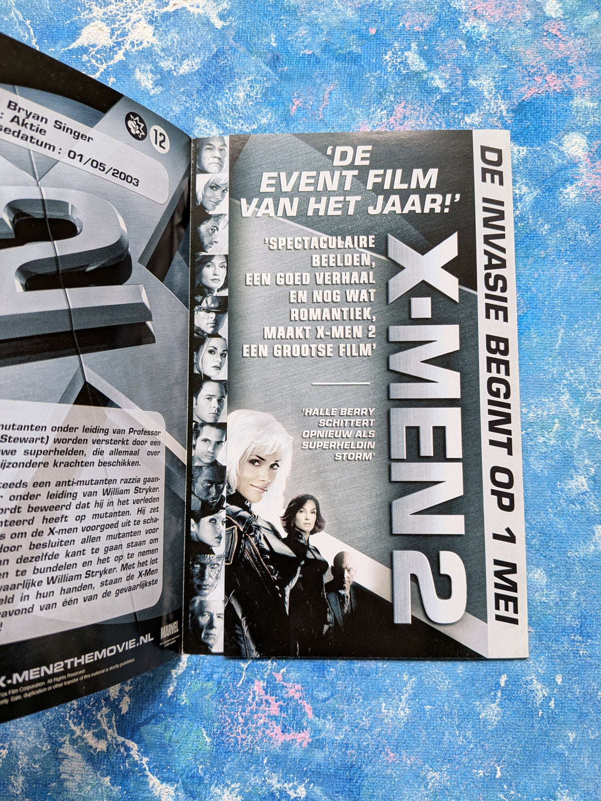 X-Men 2 2003 Movie Dutch Promotional Flyer - 20th Century Fox