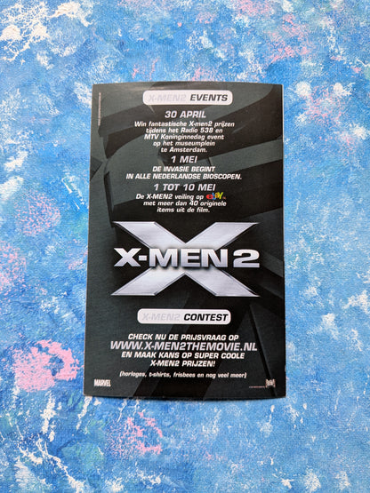 X-Men 2 2003 Movie Dutch Promotional Flyer - 20th Century Fox