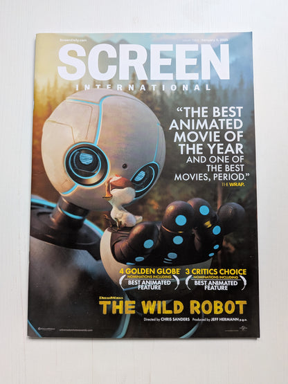 Screen International Issue 1964 - January 3, 2025 - The Wild Robot Cover