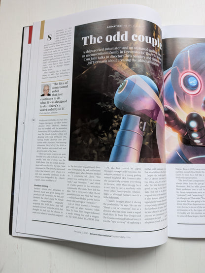 Screen International Issue 1964 - January 3, 2025 - The Wild Robot Cover