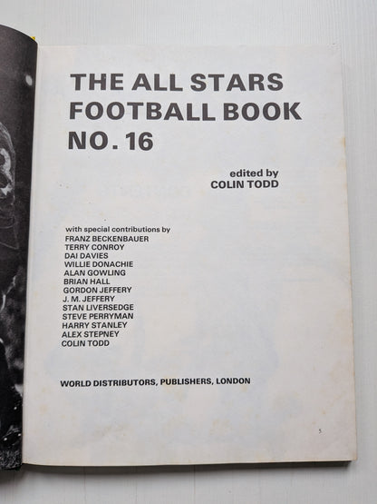 All Stars Football Book 1977 - Edited by Colin Todd - World Distributors