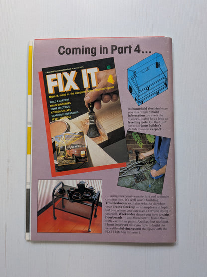Fix It Issue 3 - 1983 - Marshall Cavendish Ltd - Vintage DIY Magazine