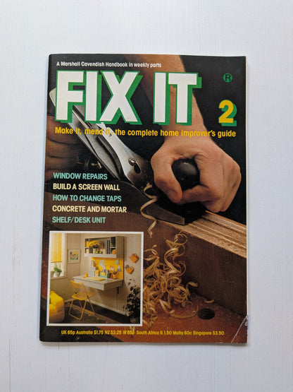 Fix It Issue 2 - 1983 - Marshall Cavendish Ltd - Vintage DIY Magazine