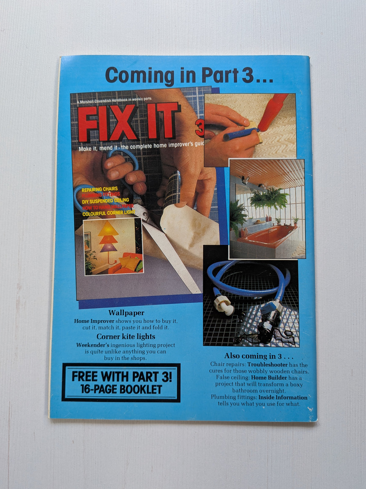 Fix It Issue 2 - 1983 - Marshall Cavendish Ltd - Vintage DIY Magazine