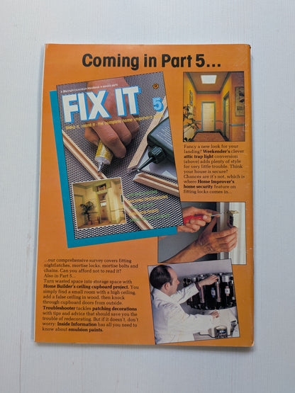 Fix It Issue 4 - 1983 - Marshall Cavendish Ltd - Vintage DIY Magazine