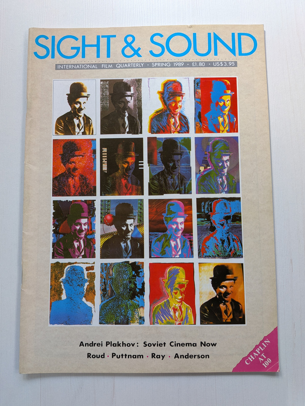 Sight & Sound International Film Quarterly - Spring 1989 - Charlie Chaplin Cover