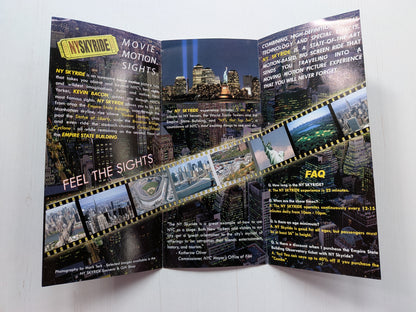 Vintage NY Skyride Empire State Building Movie Ride Simulator Brochure Leaflet