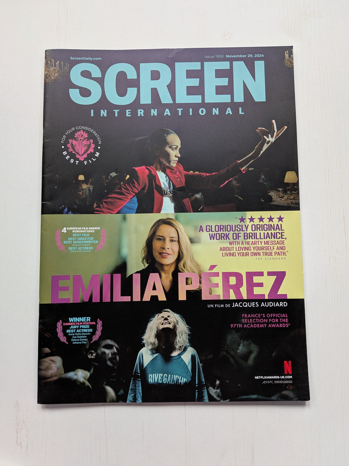 Screen International Issue 1959 - November 29 2024 - Emilia Perez Cover