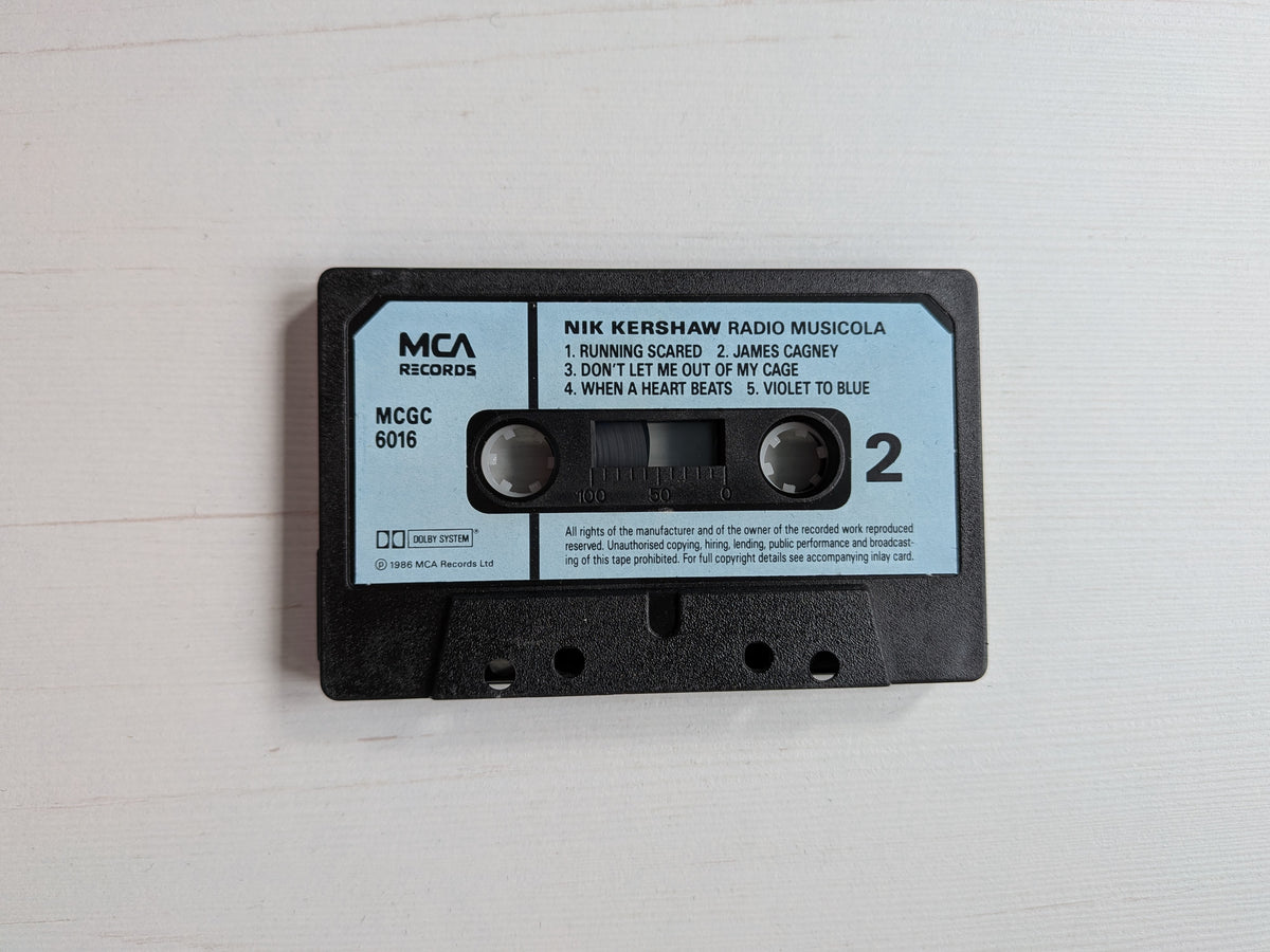 Nik Kershaw - Radio Musicola Cassette Tape - 1986 - MCA Records