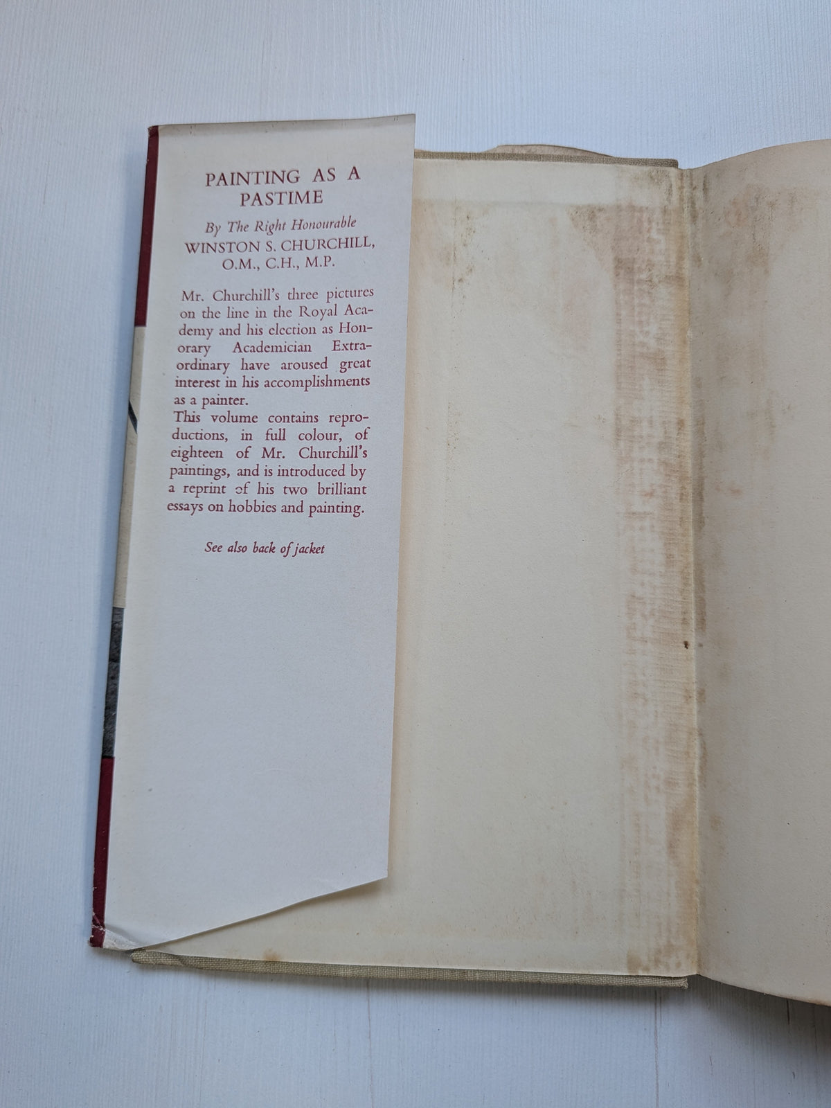 Painting As A Pastime by Winston Churchill - 1st Edition, 1948, Odhams Press Ltd