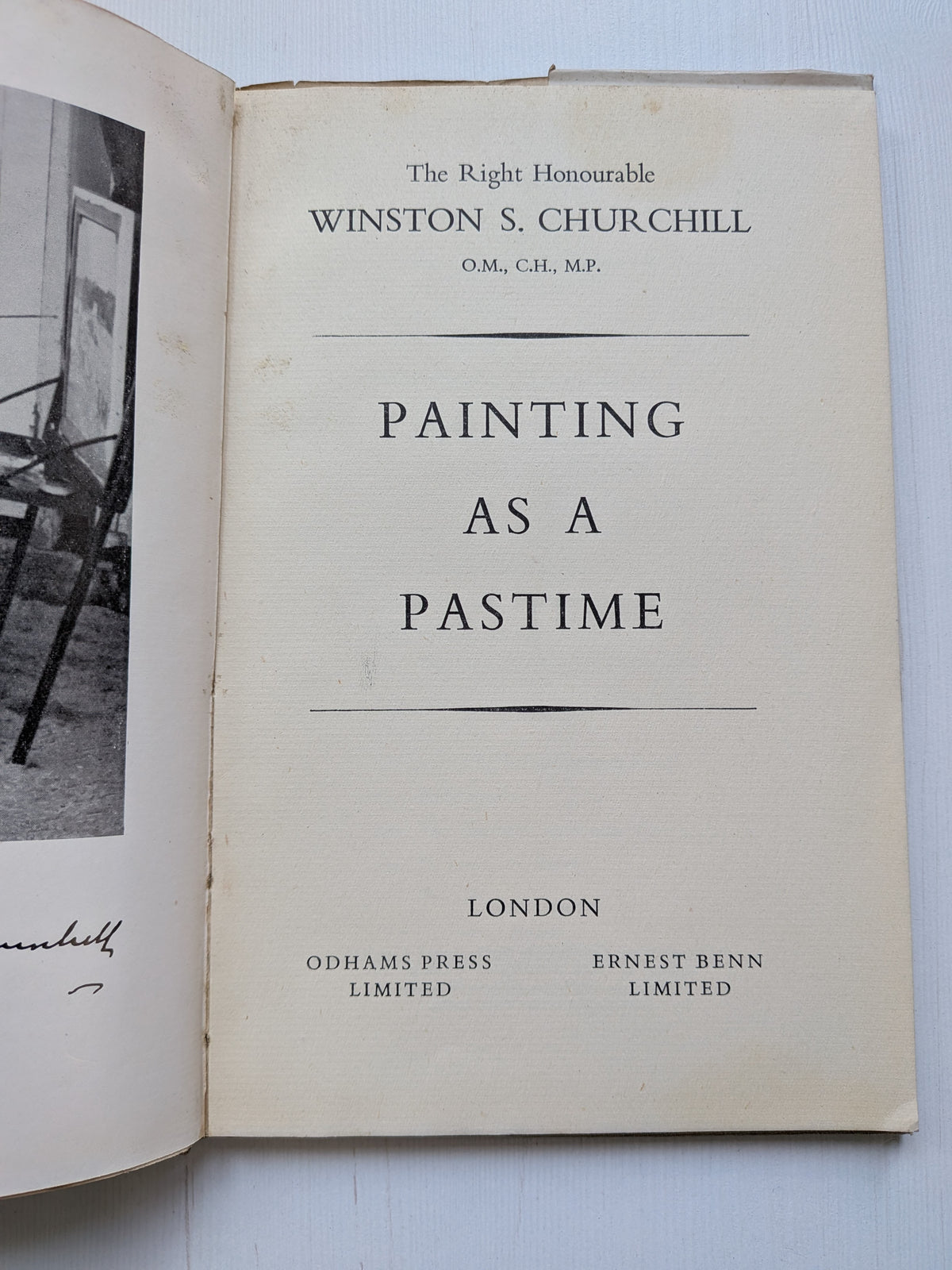 Painting As A Pastime by Winston Churchill - 1st Edition, 1948, Odhams Press Ltd