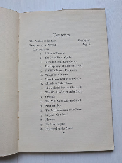 Painting As A Pastime by Winston Churchill - 1st Edition, 1948, Odhams Press Ltd