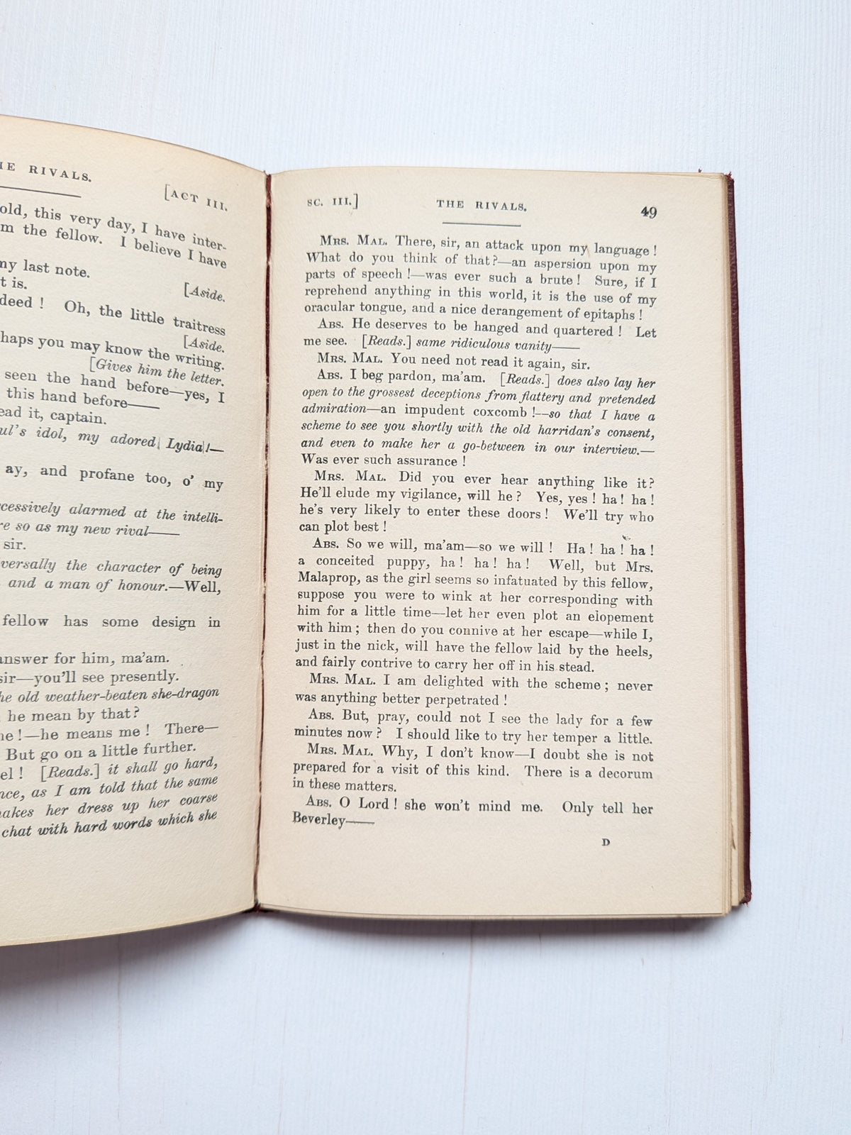 The Plays of Sheridan: The Rivals - 1905 - William Heinemann