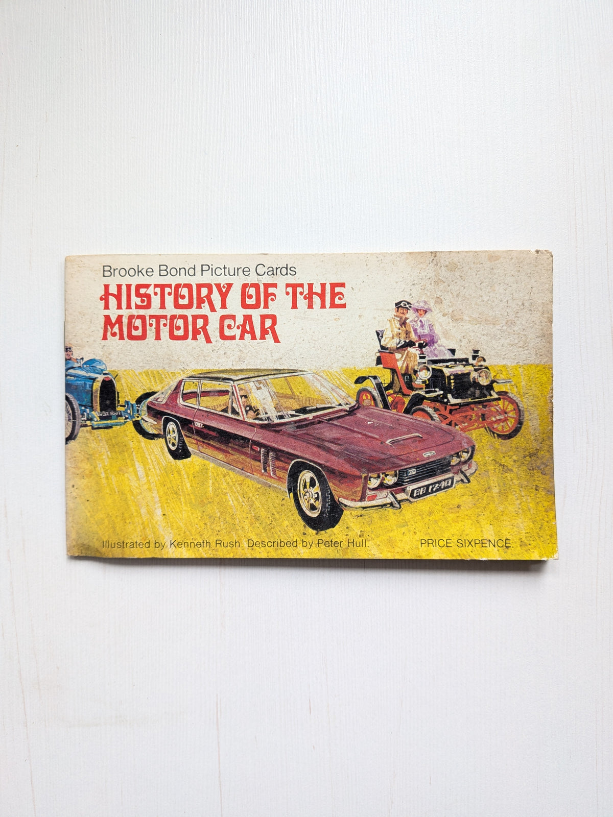 Vintage History of The Motor Car Tea Card Album -1968 - Brooke Bond, Incomplete