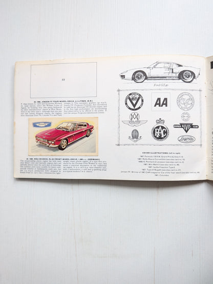Vintage History of The Motor Car Tea Card Album -1968 - Brooke Bond, Incomplete