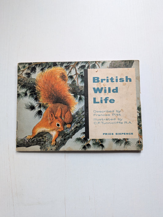 Vintage British Wildlife Tea Card Album -1958 - Brooke Bond, Incomplete