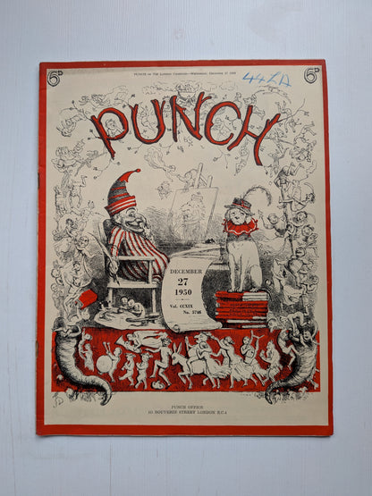 Punch Magazine No. 5746 December 27th 1950 - Vintage Humour/Satire Magazine