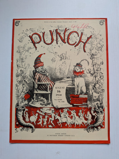 Punch Magazine No. 5726 - August 16th 1950 - Vintage Humour/Satire Magazine