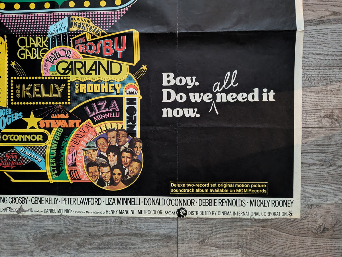 Vintage That's Entertainment! 1974 Fred Astaire/Gene Kelly Movie UK Quad Poster