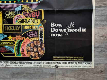 Vintage That's Entertainment! 1974 Fred Astaire/Gene Kelly Movie UK Quad Poster
