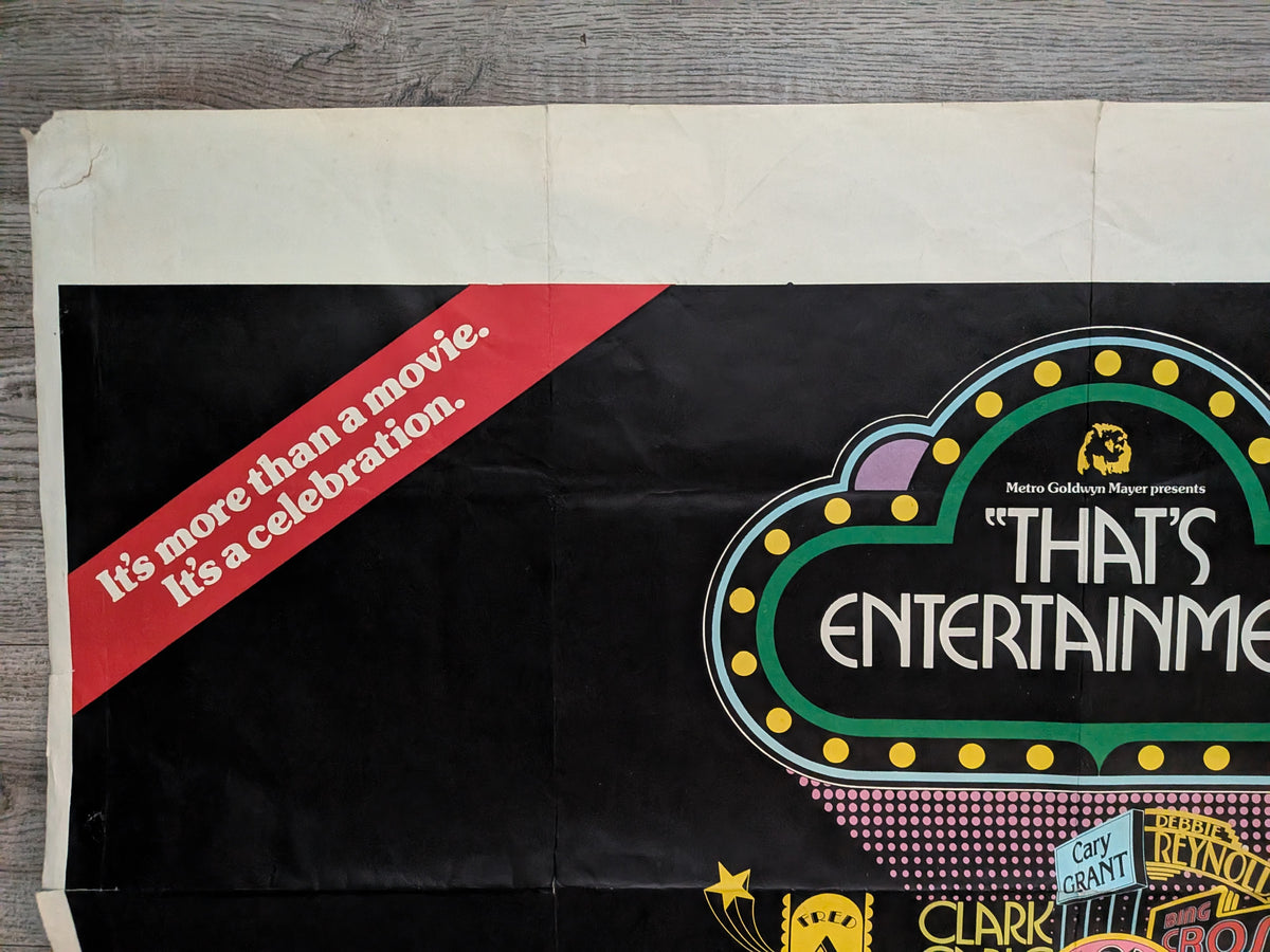 Vintage That's Entertainment! 1974 Fred Astaire/Gene Kelly Movie UK Quad Poster