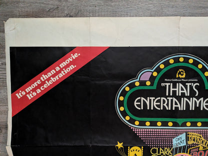 Vintage That's Entertainment! 1974 Fred Astaire/Gene Kelly Movie UK Quad Poster