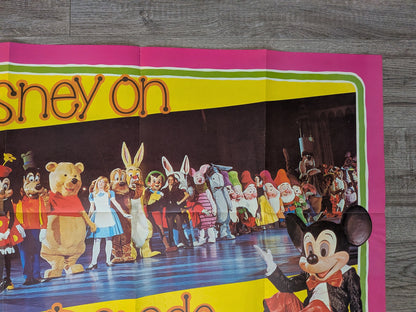 Vintage Disney on Parade Fold-Out Programme Poster - 1970s