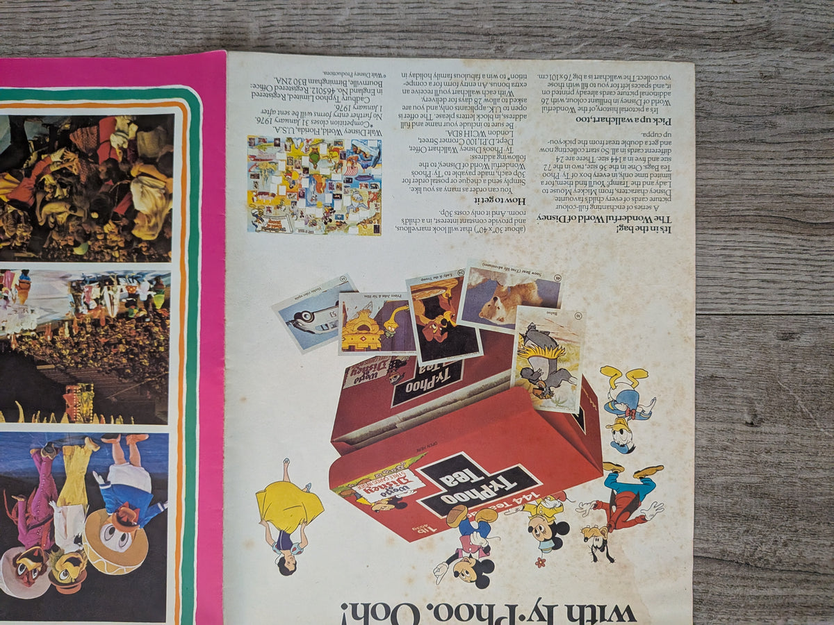Vintage Disney on Parade Fold-Out Programme Poster - 1970s