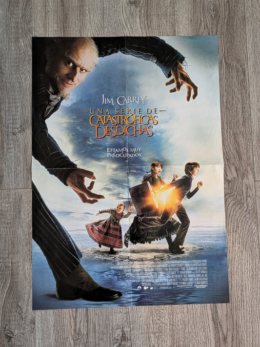 A Series of Unfortunate Events 2004 Jim Carrey Movie Spanish Poster, See Details