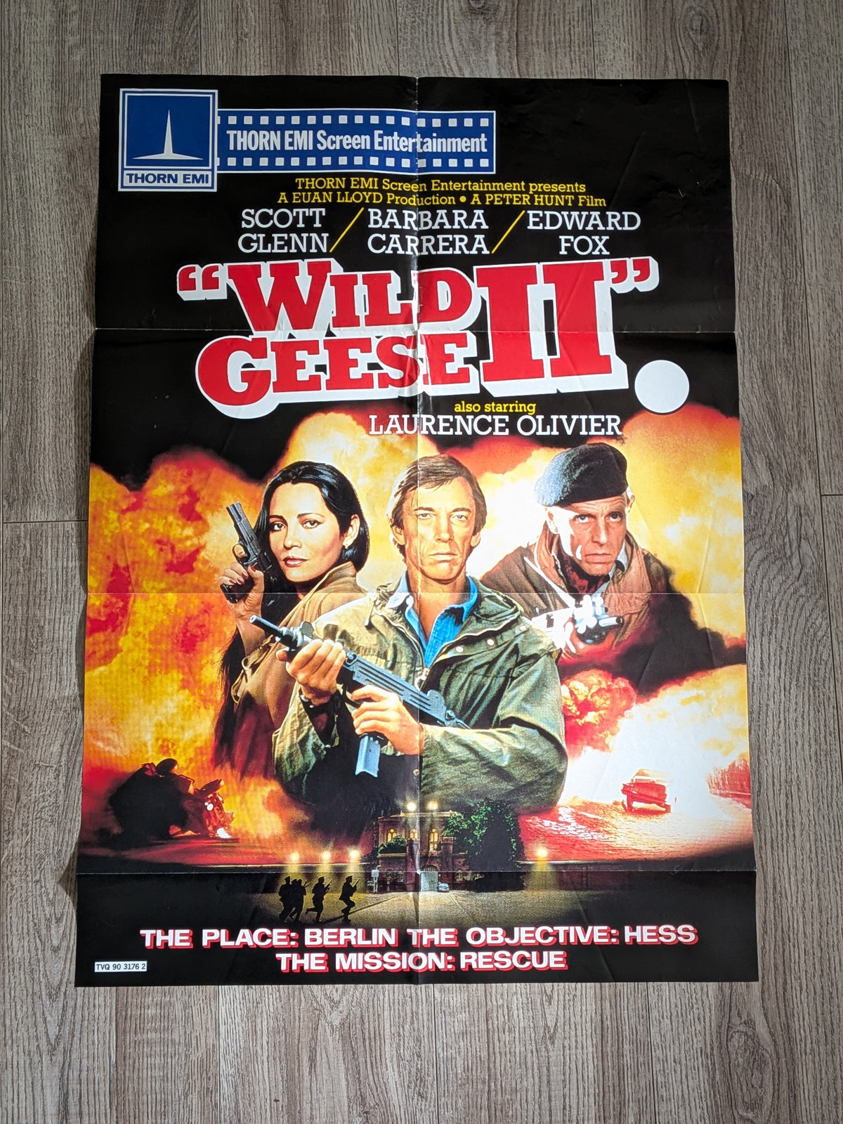 Vintage Wild Geese II 1985 Scott Glenn/Barbara Carrera/Edward Fox Movie Poster