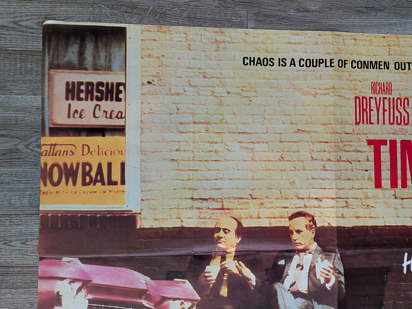Vintage Tin Men 1987 Richard Dreyfuss/Danny DeVito Movie UK Quad Poster