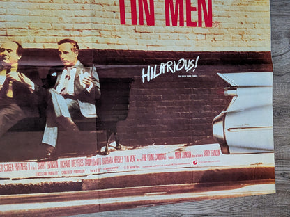Vintage Tin Men 1987 Richard Dreyfuss/Danny DeVito Movie UK Quad Poster